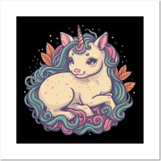 Caticorn Dreams Posters and Art